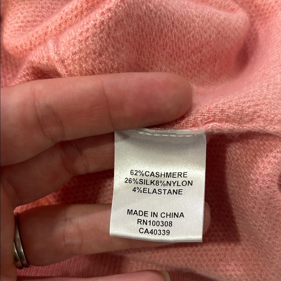 Peter Millar Crown Crafted Mens Large Peach Crewneck Lightweight Luxury - Picture 3 of 5